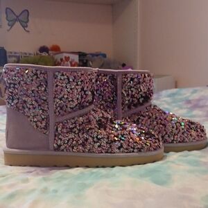 UGG Light Purple Sequin Winter Boots